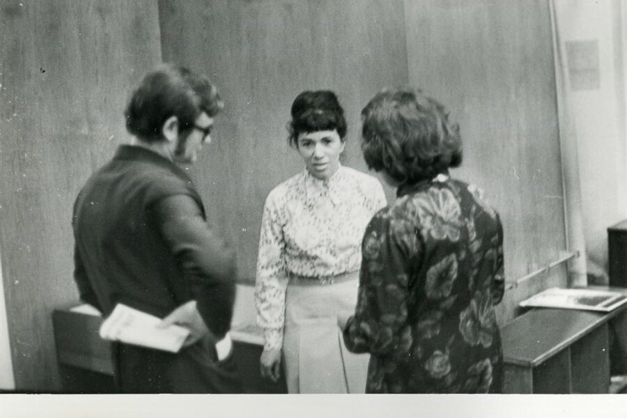 zleva: L. Petránský, Zuzana Mináčová, G. Pospíšilová